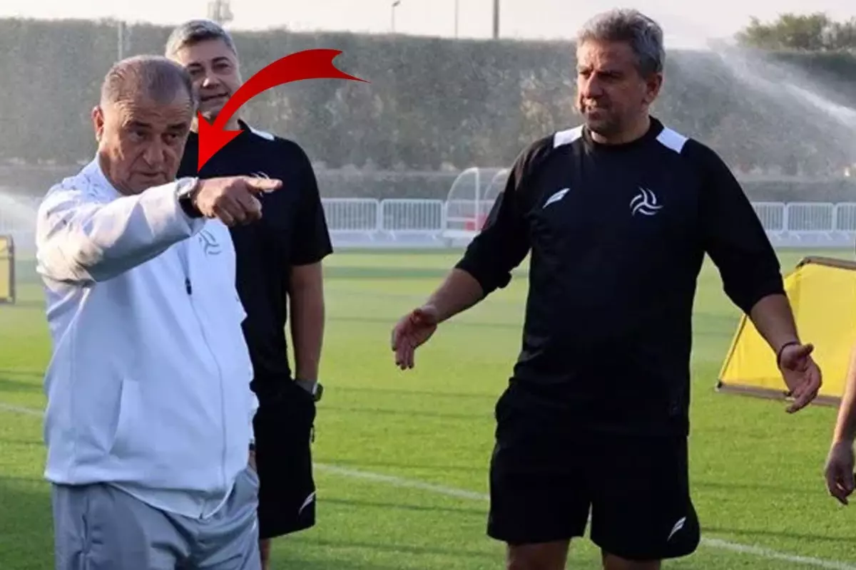 Fatih Terim kolunda servet taşıyor